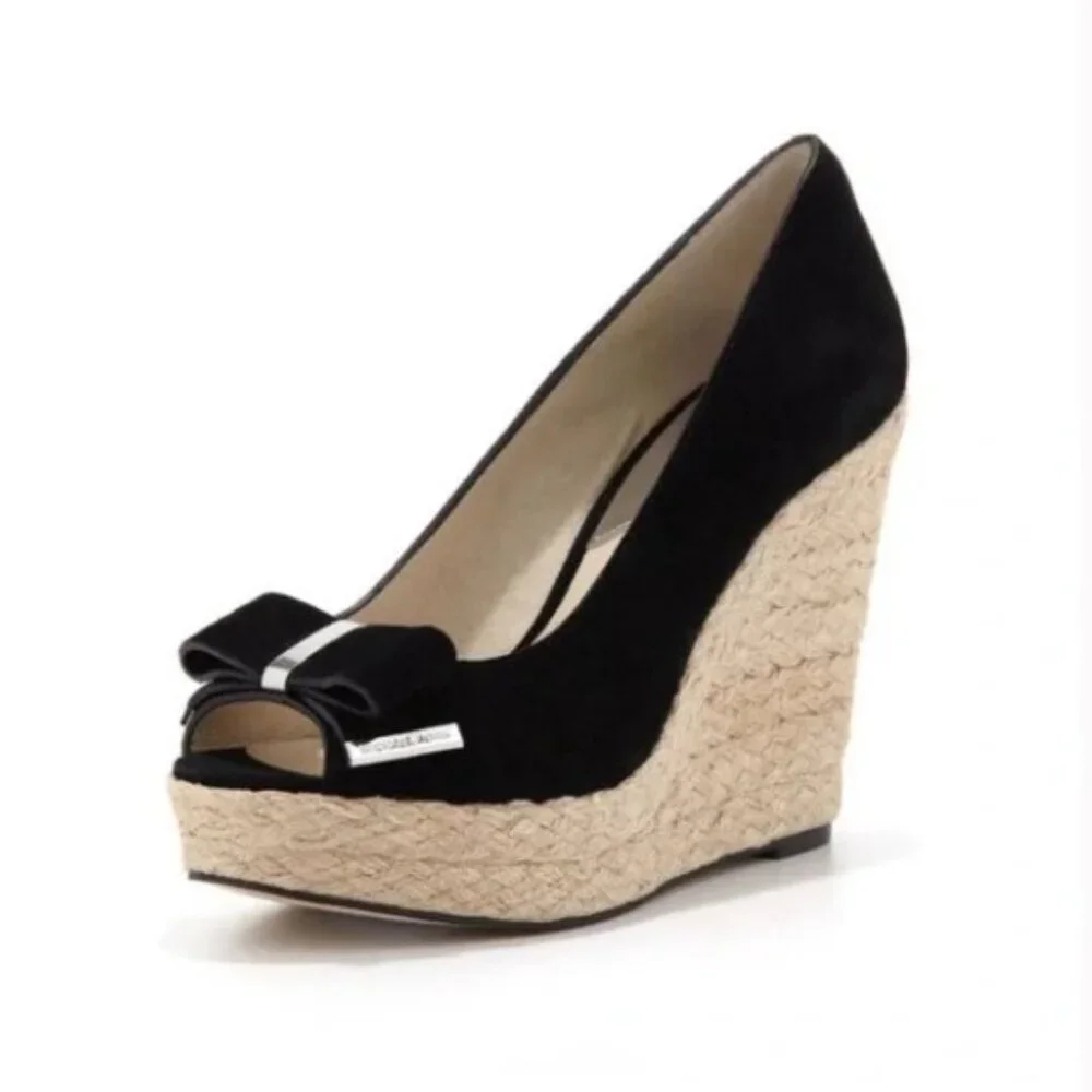 Michael Kors Wedge Jute Sandals | 10 - Picture 1 of 8